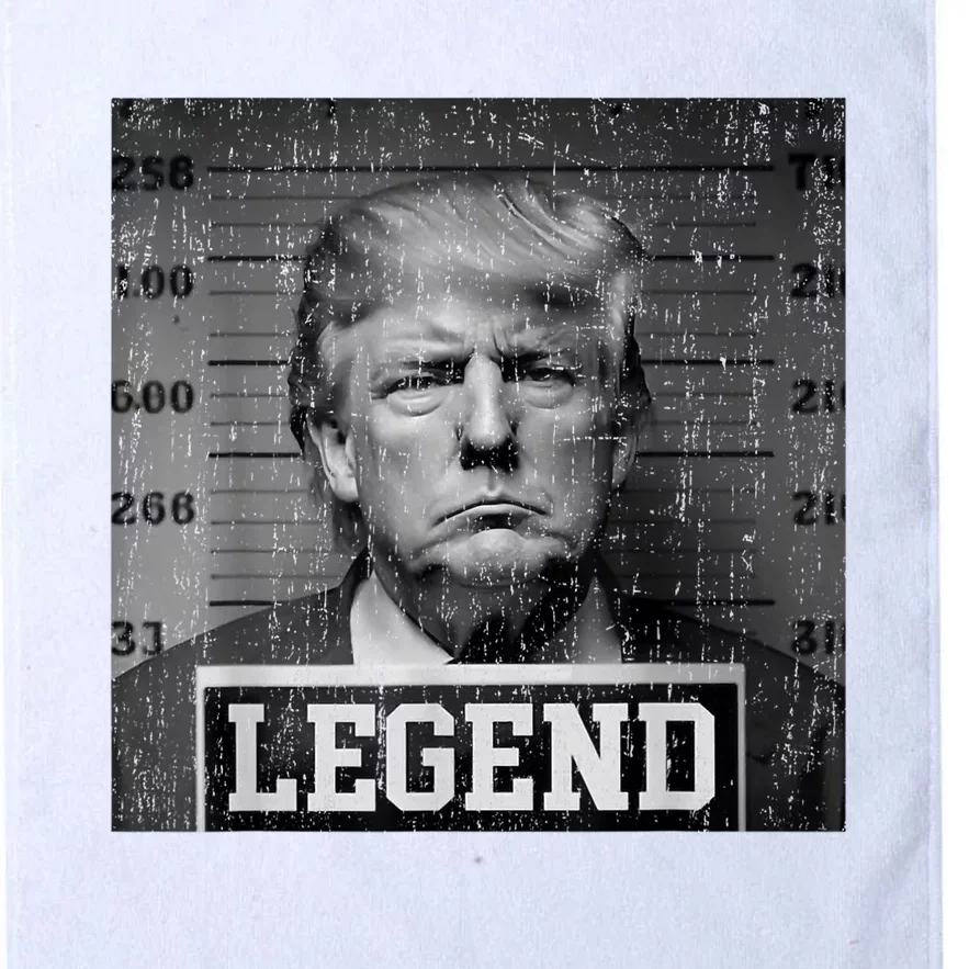 Trump 2024 Mugshot President Legend Pro Trump Platinum Collection Golf Towel