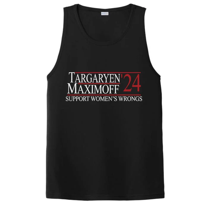 Targaryen 24 Maximoff Support Womens Wrongs Performance Tank