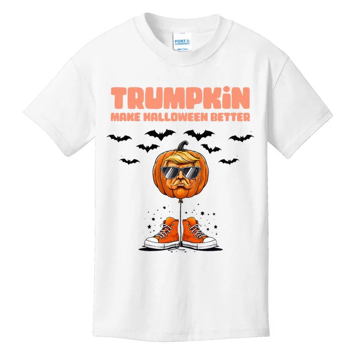 Trumpkin 2024 Make Halloween Great Again Vintage Kids T-Shirt