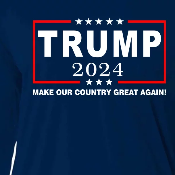 Trump 2024 Make Our Country Great Again Cooling Performance Long Sleeve Crew