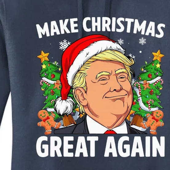 Trump 2024 Make Christmas Great Again Women's Pullover Hoodie