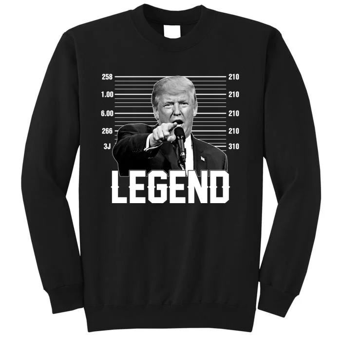 Trump 2024 Mugshot President Legend Vote Election Sweatshirt