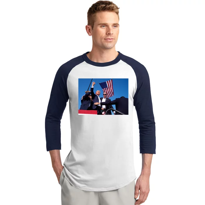 Trump 2024 Meaningful Gift This Is The Most Badass Picture In History Gift Baseball Sleeve Shirt