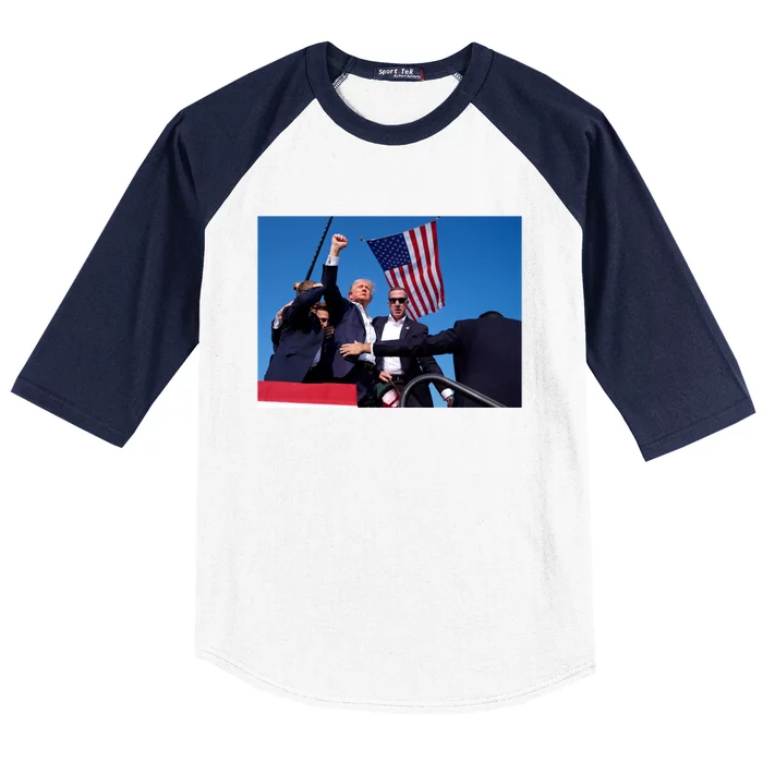 Trump 2024 Meaningful Gift This Is The Most Badass Picture In History Gift Baseball Sleeve Shirt