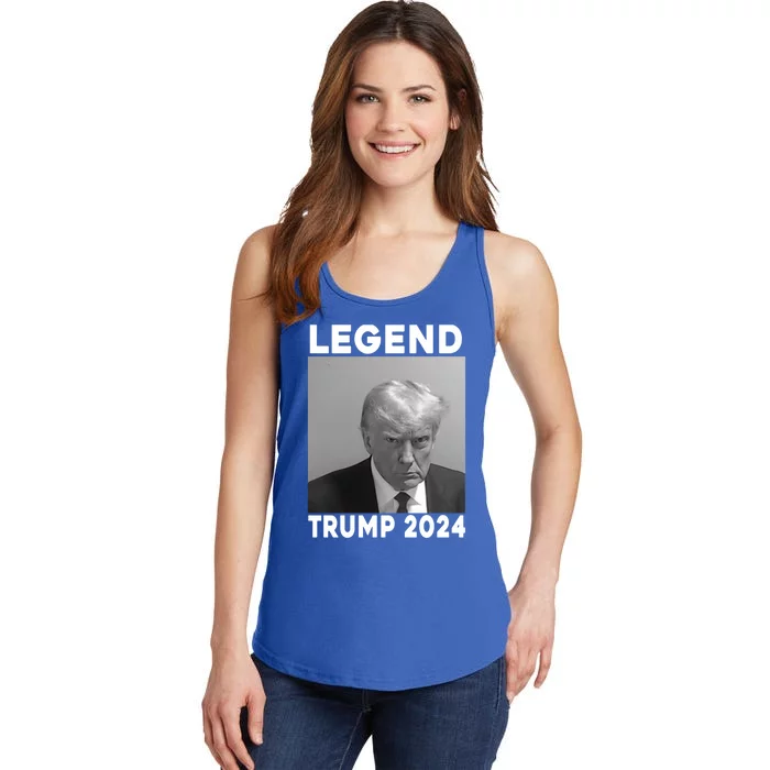 Trump 2024 Mug Shot President Legend Trump Mug Shot 2024 Meaningful Gift Ladies Essential Tank