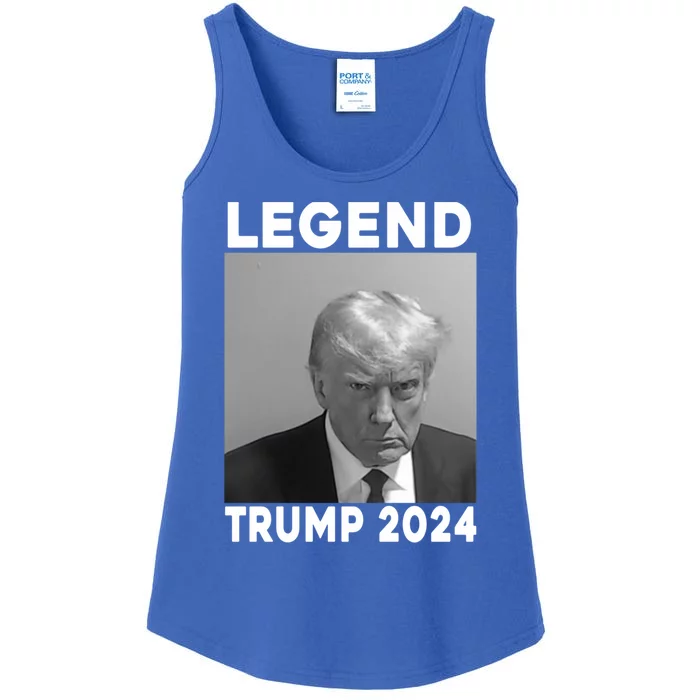 Trump 2024 Mug Shot President Legend Trump Mug Shot 2024 Meaningful Gift Ladies Essential Tank