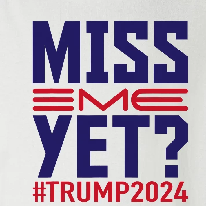 Trump 2024 Miss Me Yet Funny American Flag Voting Election Toddler Long Sleeve Shirt