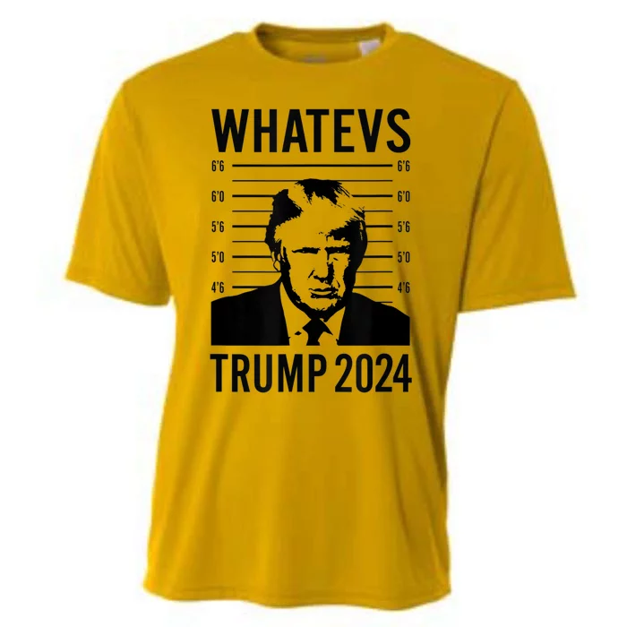 Trump 2024 Mugshot President Whatevs Cooling Performance Crew T-Shirt