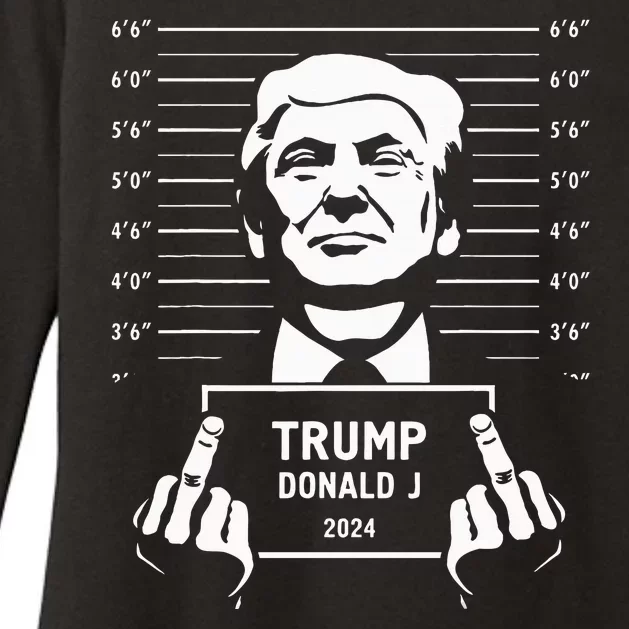 Trump 2024 Mugshot Style Poster Womens CVC Long Sleeve Shirt