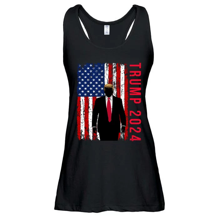 Trump 2024 Merchandise Tees Ladies Essential Flowy Tank