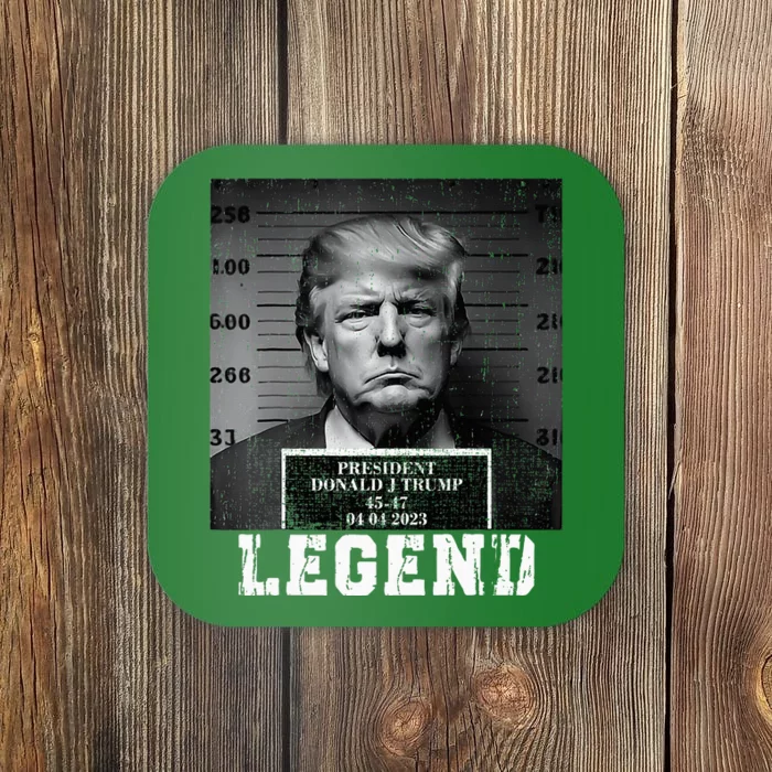 Trump 2024 Mugshot President Legend Coaster