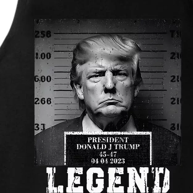 Trump 2024 Mugshot President Legend Ladies Tri-Blend Wicking Tank