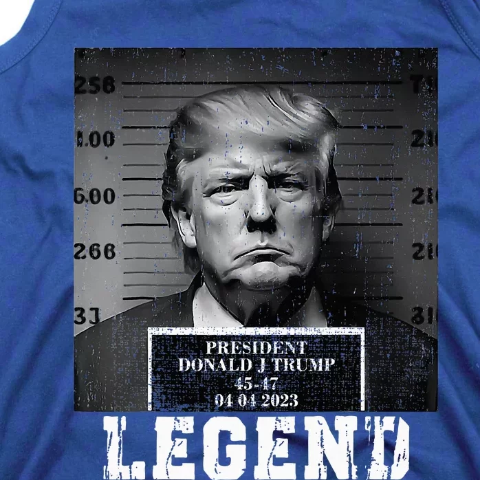 Trump 2024 Mugshot President Legend Tank Top