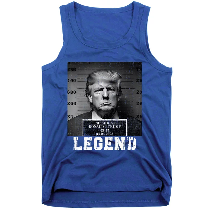 Trump 2024 Mugshot President Legend Tank Top