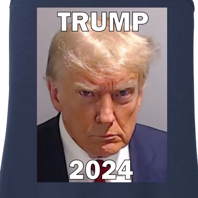 Trump 2024 Mugshot Ladies Essential Tank