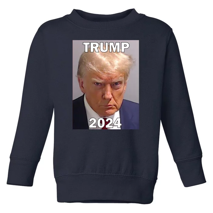 Trump 2024 Mugshot Toddler Sweatshirt