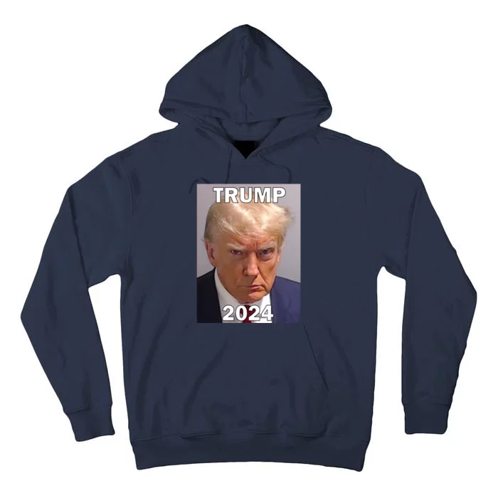 Trump 2024 Mugshot Tall Hoodie