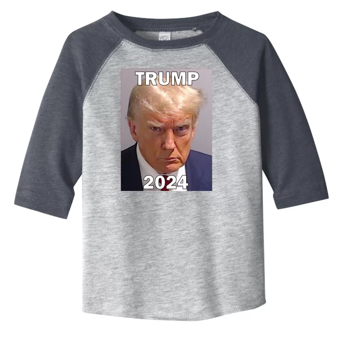 Trump 2024 Mugshot Toddler Fine Jersey T-Shirt