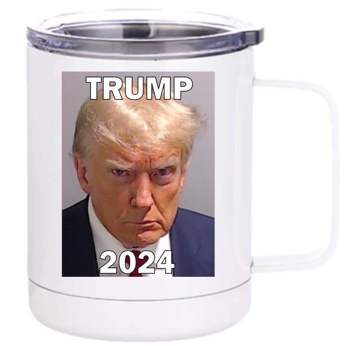 Trump 2024 Mugshot Front & Back 12oz Stainless Steel Tumbler Cup