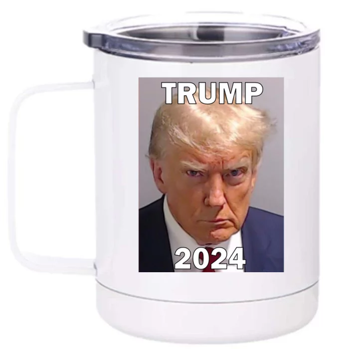 Trump 2024 Mugshot Front & Back 12oz Stainless Steel Tumbler Cup