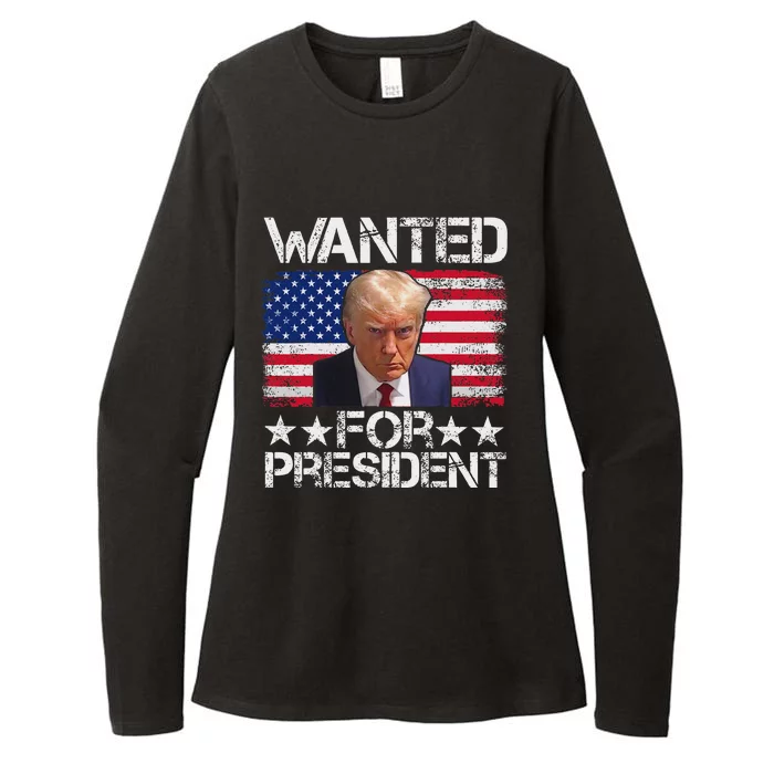 Trump 2024 Mugshot President Legend Womens CVC Long Sleeve Shirt