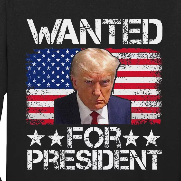 Trump 2024 Mugshot President Legend Tall Long Sleeve T-Shirt