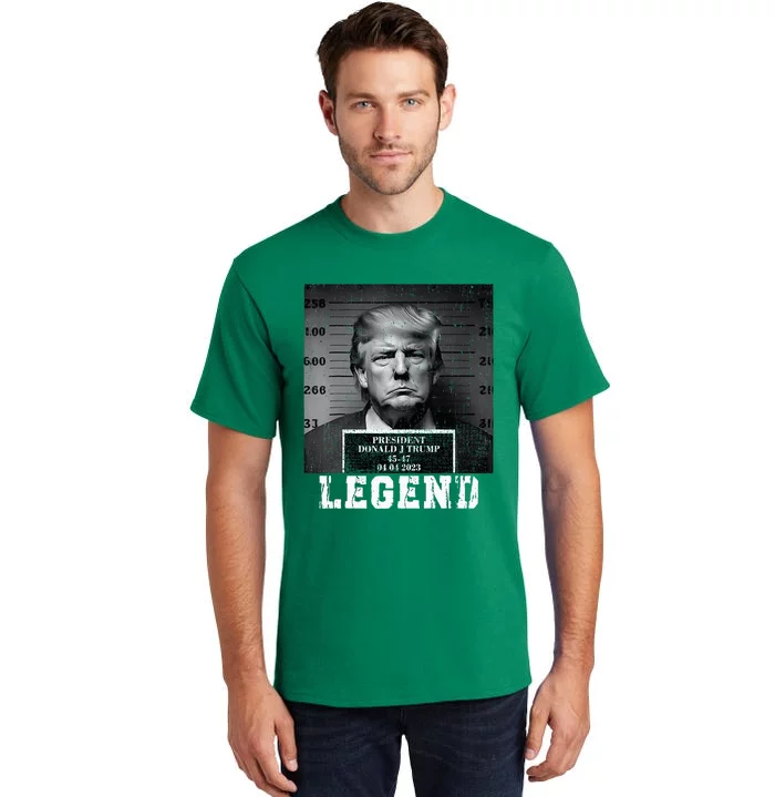 Trump 2024 Mugshot President Legend Tall T-Shirt