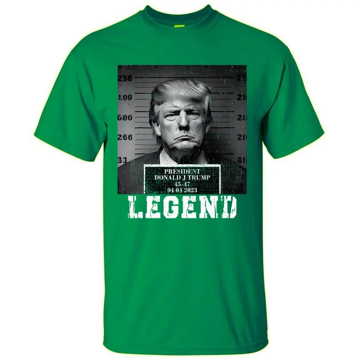 Trump 2024 Mugshot President Legend Tall T-Shirt