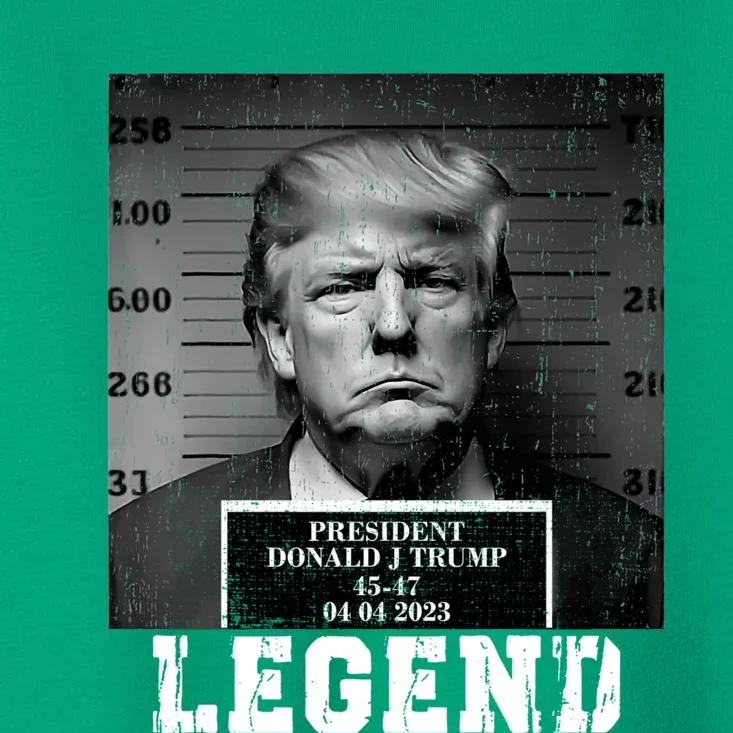 Trump 2024 Mugshot President Legend Toddler T-Shirt