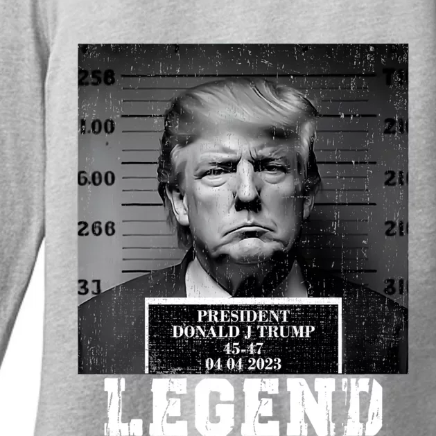 Trump 2024 Mugshot President Legend Womens CVC Long Sleeve Shirt