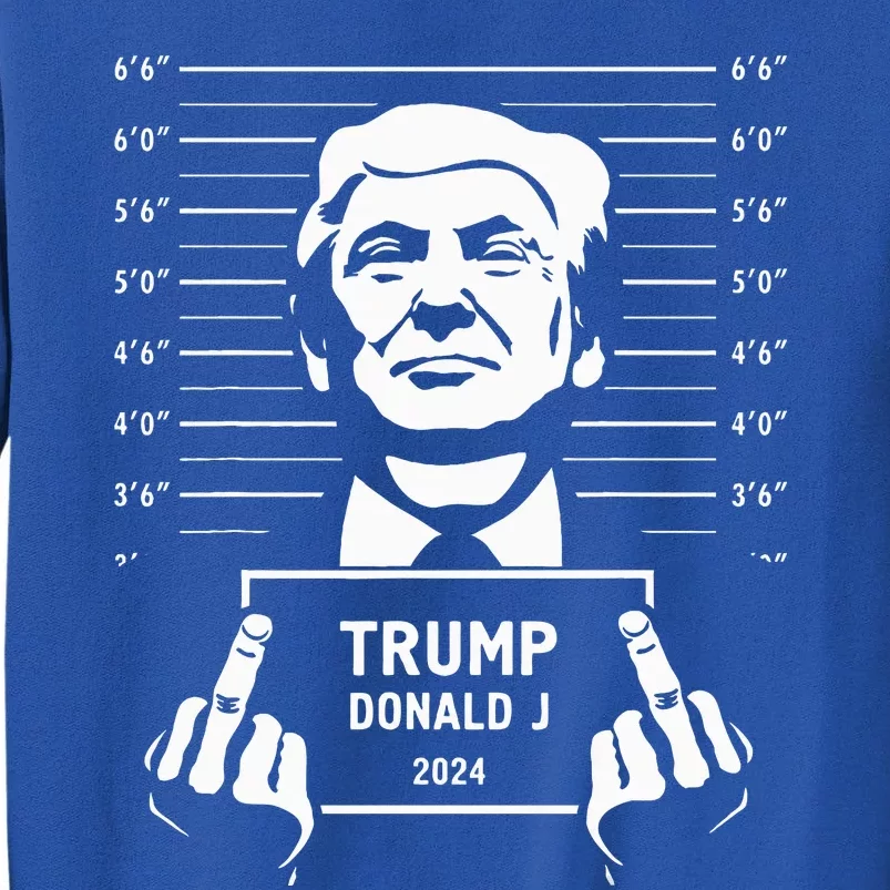 Trump 2024 Mugshot Style Poster Sweatshirt