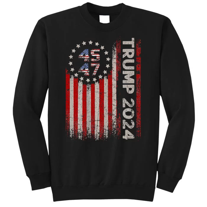 Trump 2024 Mugshot President Legend Tall Sweatshirt