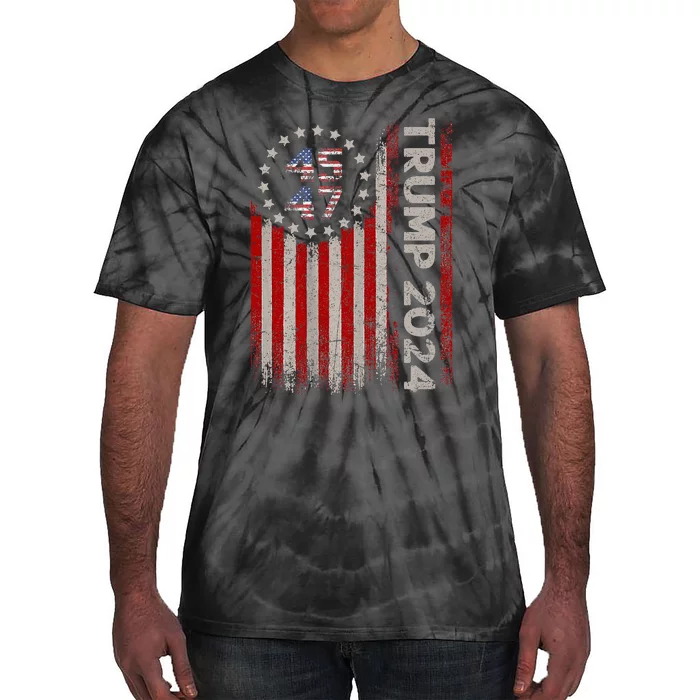 Trump 2024 Mugshot President Legend Tie-Dye T-Shirt