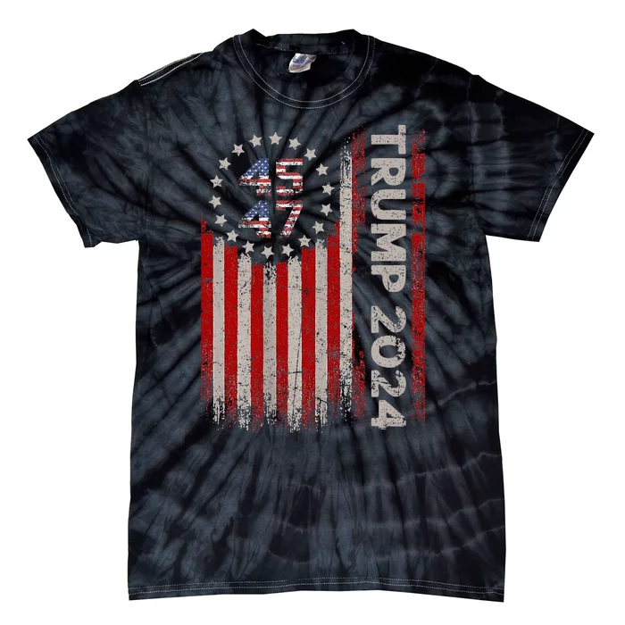 Trump 2024 Mugshot President Legend Tie-Dye T-Shirt