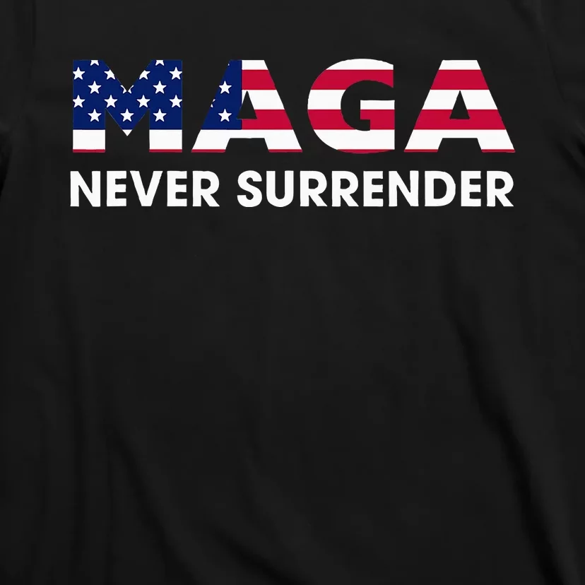 Trump 2024 Maga Never Surrender T-Shirt