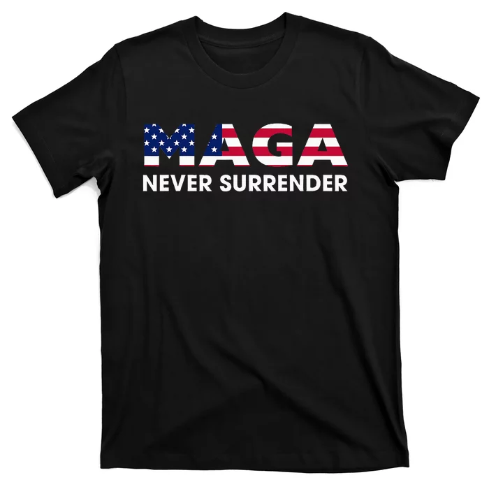 Trump 2024 Maga Never Surrender T-Shirt