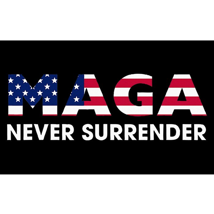 Trump 2024 Maga Never Surrender Bumper Sticker