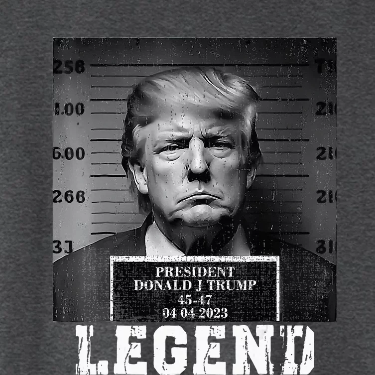 Trump 2024 Mugshot President Legend Women's Crop Top Tee