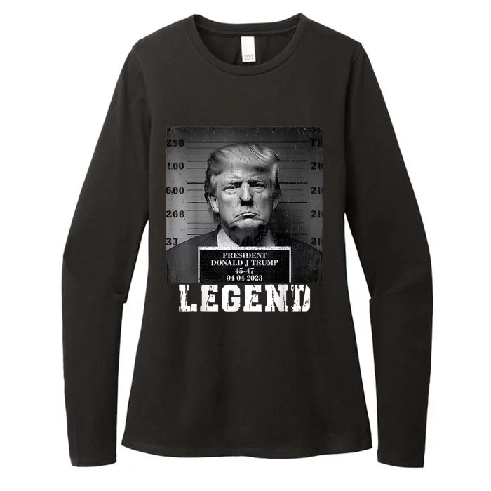 Trump 2024 Mugshot President Legend Womens CVC Long Sleeve Shirt