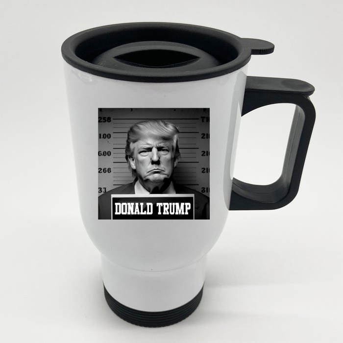 Trump 2024 Mugshot Trump Mug Shot President Stainless Steel Travel Mug