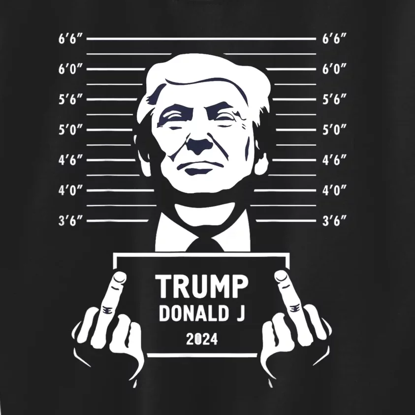 Trump 2024 Mugshot President Legend Kids Sweatshirt