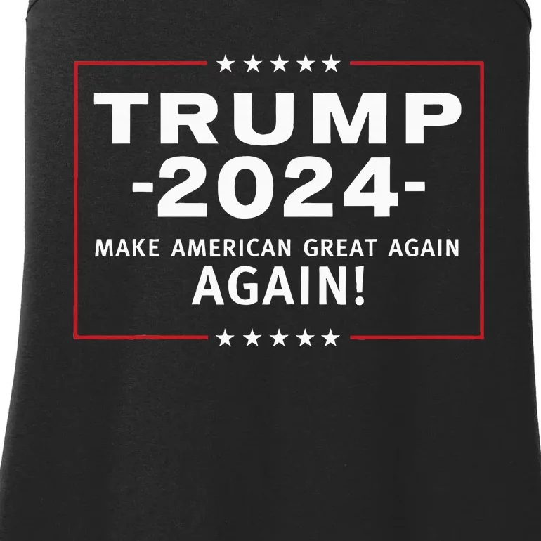 Trump 2024 Make America Great All Over Again Maga Ladies Essential Tank