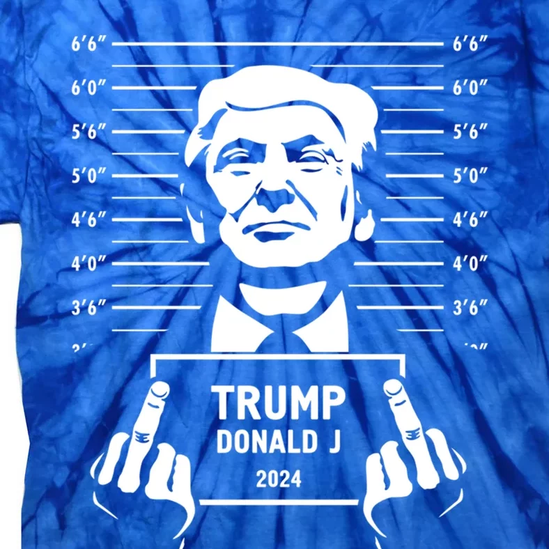 Trump 2024 Mugshot Style Poster Gift Tie-Dye T-Shirt