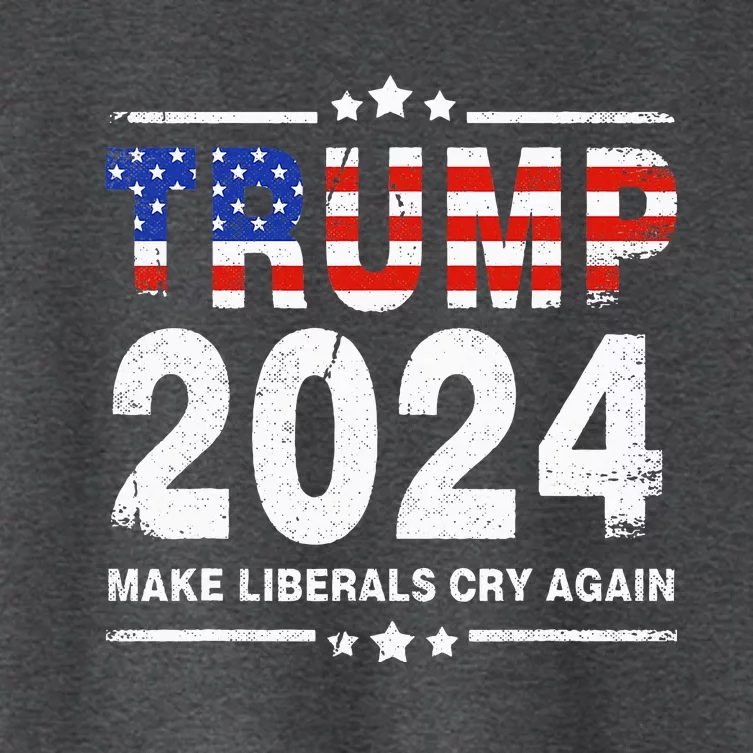 Trump 2024 Make Liberals Cry Again Women's Crop Top Tee