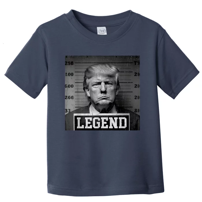 Trump 2024 Mugshot President Legend Toddler T-Shirt