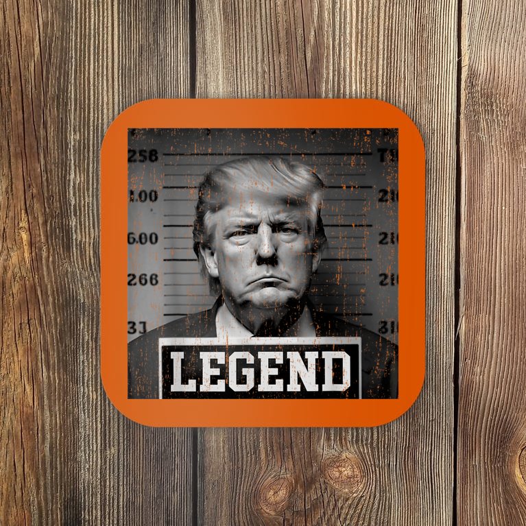 Trump 2024 Mugshot President Legend Coaster TeeShirtPalace