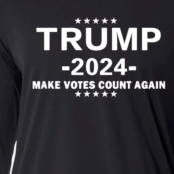 Trump 2024 Make Vote Count Again The Us Election Day Cooling Performance Long Sleeve Crew