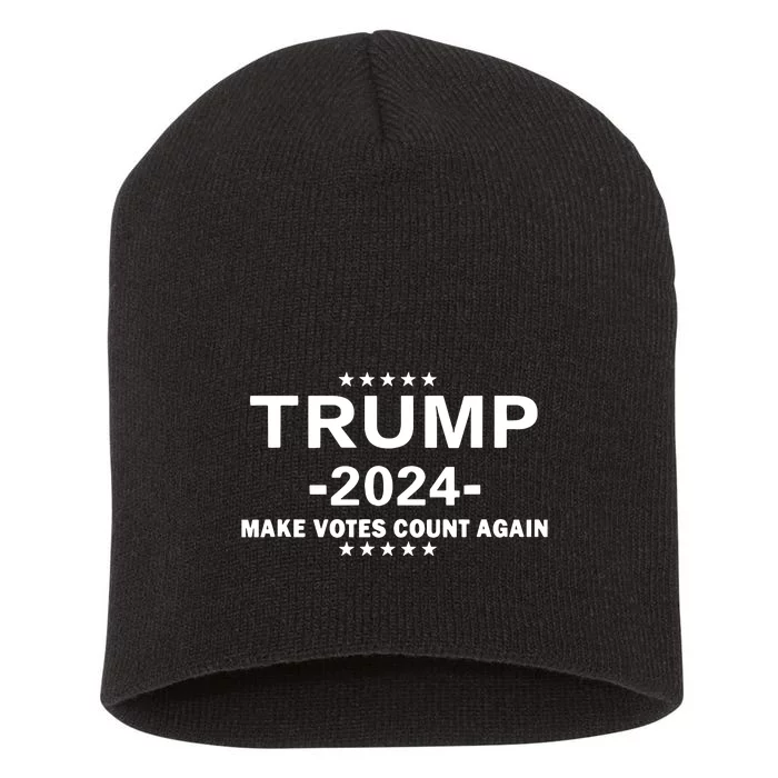 Trump 2024 Make Vote Count Again The Us Election Day Short Acrylic Beanie