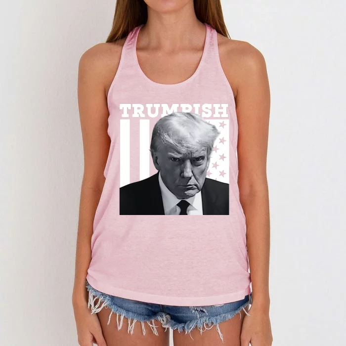 Trumpish 2024 Make America Great Again Women's Knotted Racerback Tank