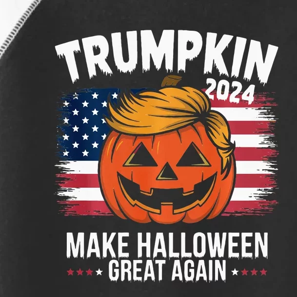 Trumpkin 2024 Make Halloween Great Again Pumpkin Design Toddler Fine Jersey T-Shirt